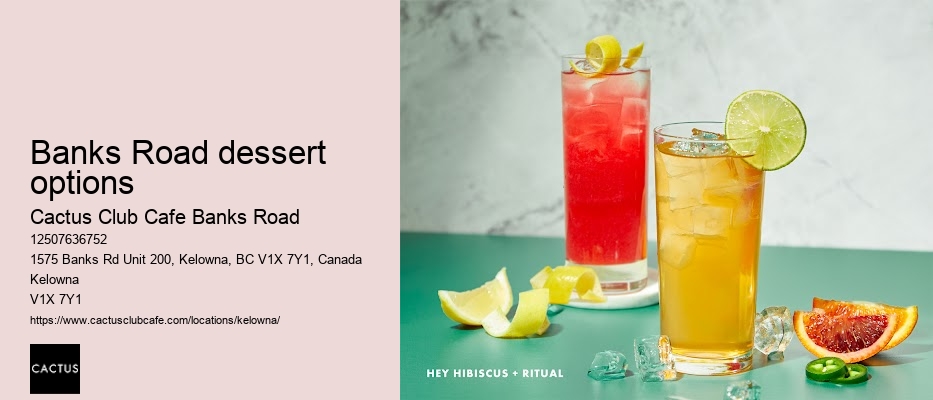 Kelowna restaurant with mixologist creations