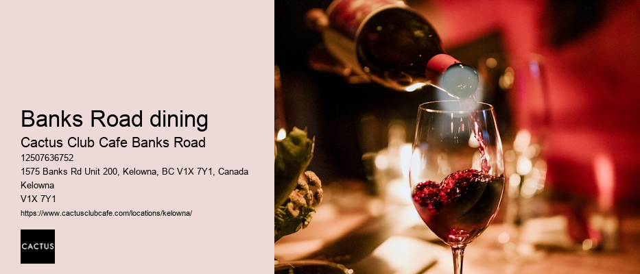 Cactus Club Cafe Banks Road cocktail pairings