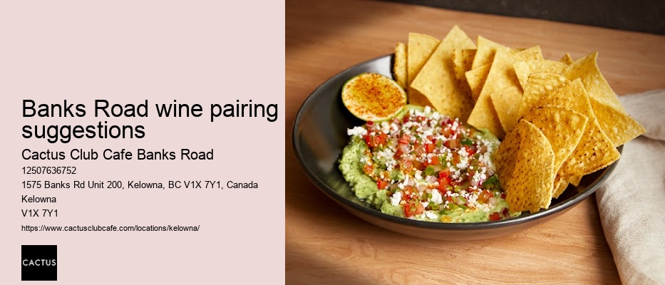 Cactus Club Cafe Banks Road gluten-conscious menu