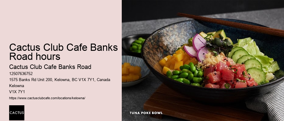 Kelowna restaurant with artisanal cocktails