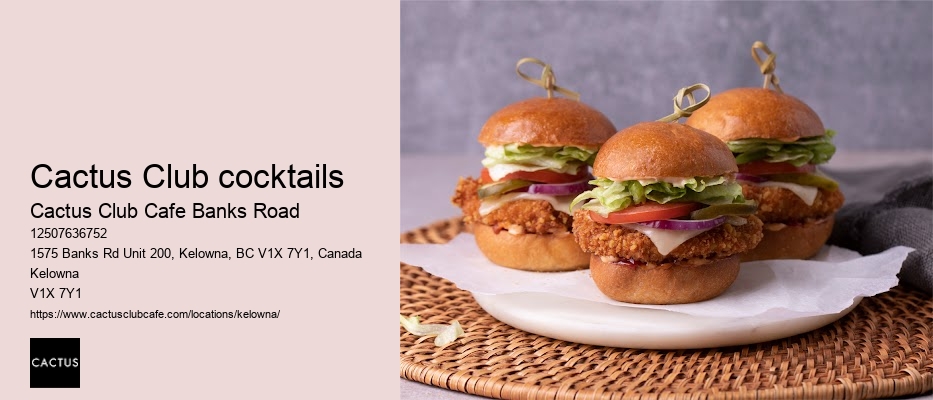 Banks Road seasonal seafood dishes