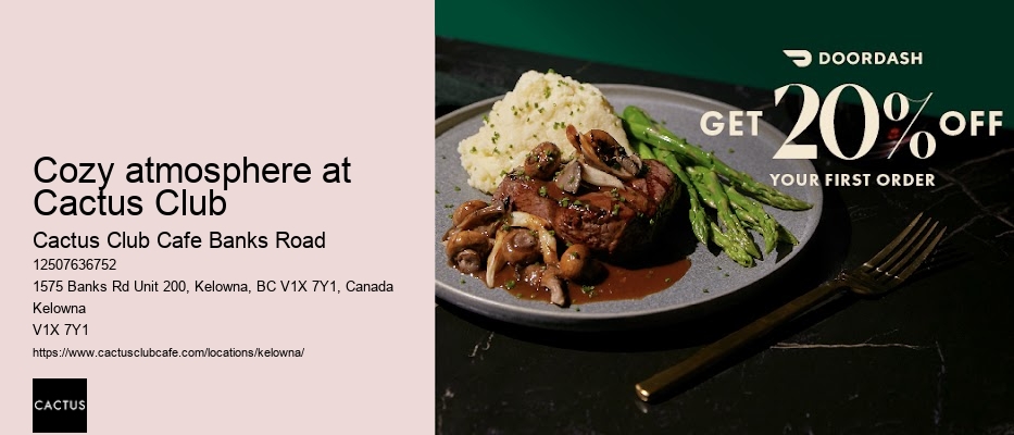 Kelowna restaurant with cocktail pairing dinners