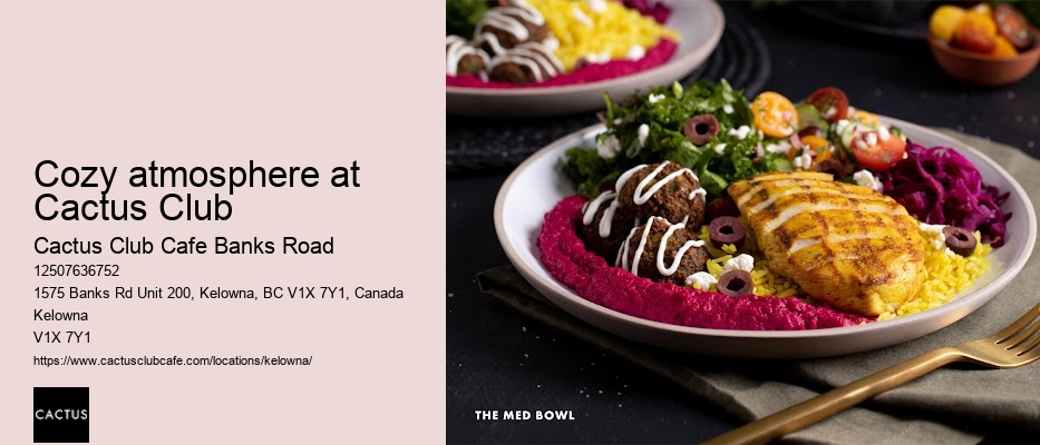 Cactus Club Cafe Banks Road hours