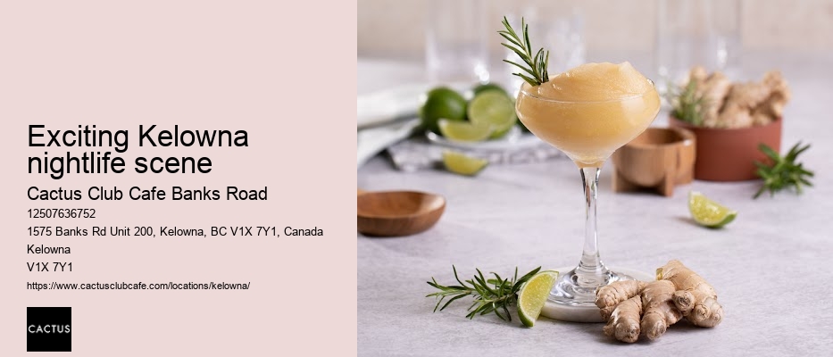 Kelowna restaurant with artisanal ingredients