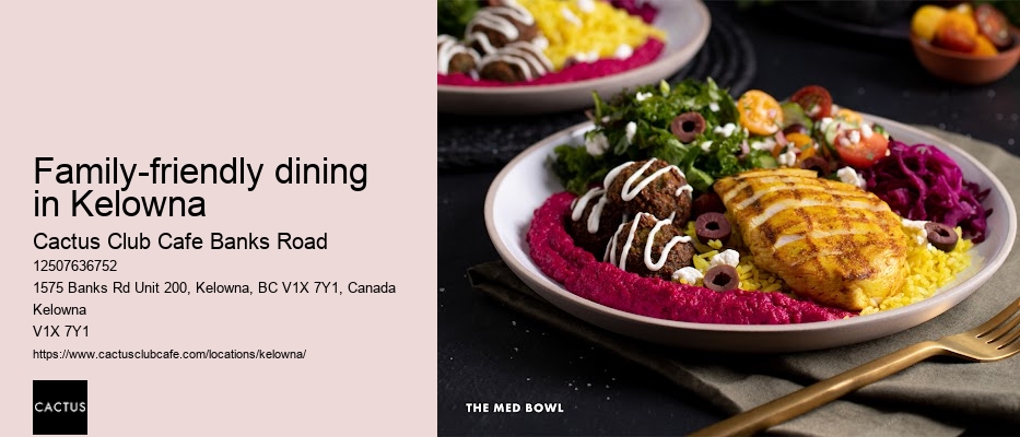 Kelowna restaurant with vegetarian menu