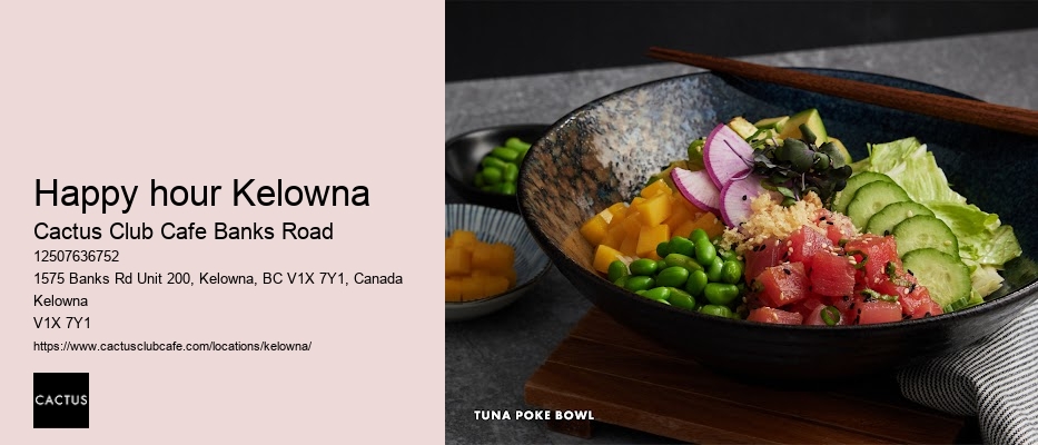 Kelowna restaurant with cocktail mixology