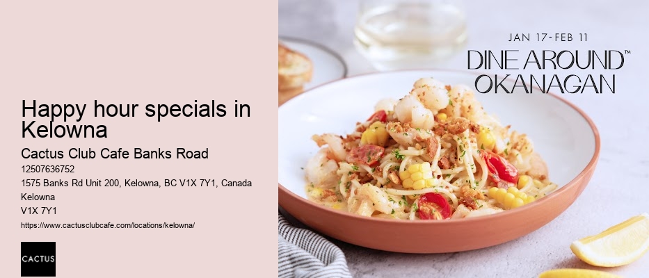 Banks Road culinary creations