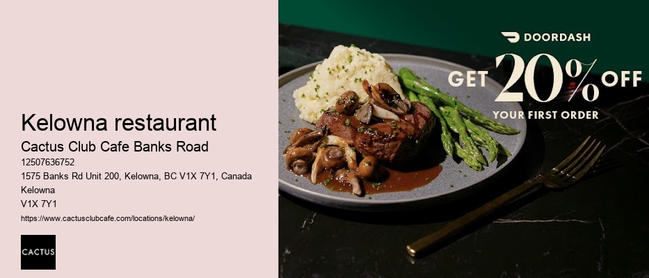 Cactus Club Cafe Banks Road seasonal menu
