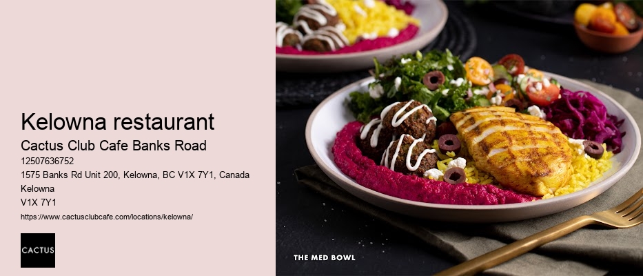 Award-winning cuisine in Kelowna