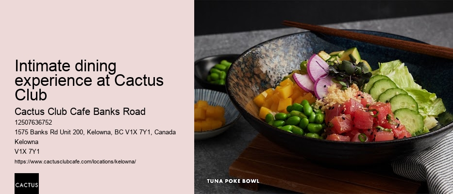 Cactus Club Cafe menu
