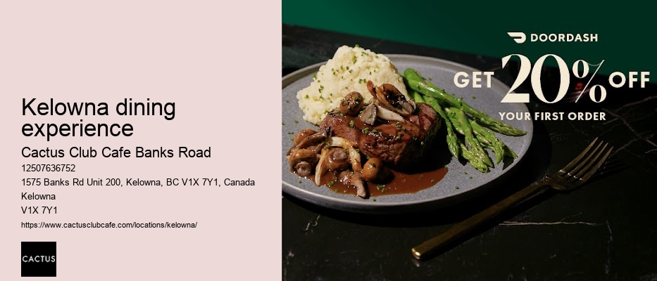 Kelowna restaurant with extensive wine list