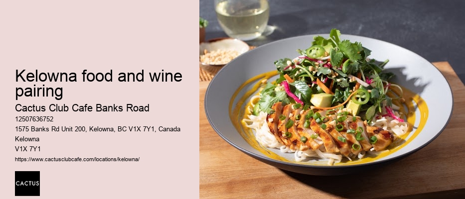 Kelowna restaurant with chef's table