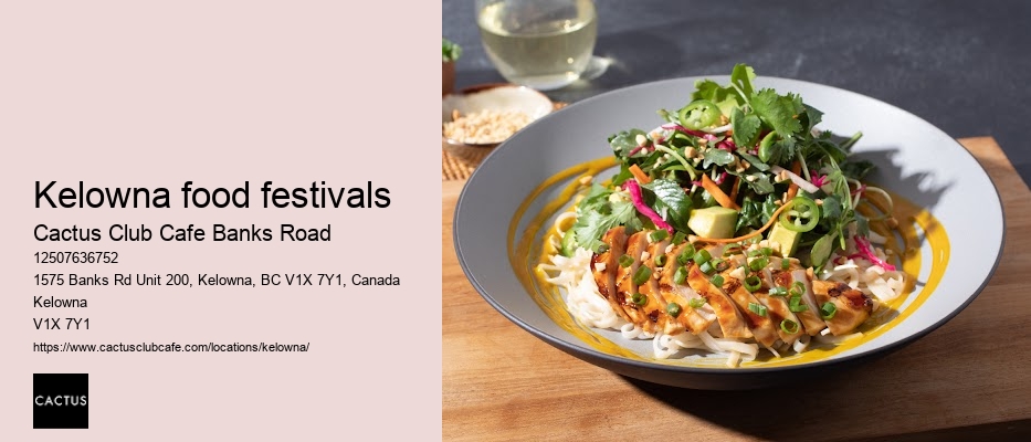 Kelowna restaurant with culinary artistry