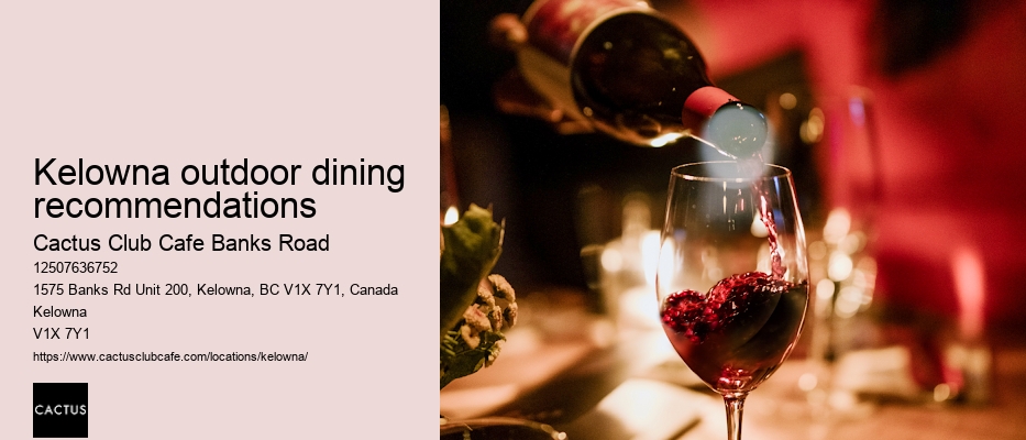 Kelowna restaurant with exclusive offers