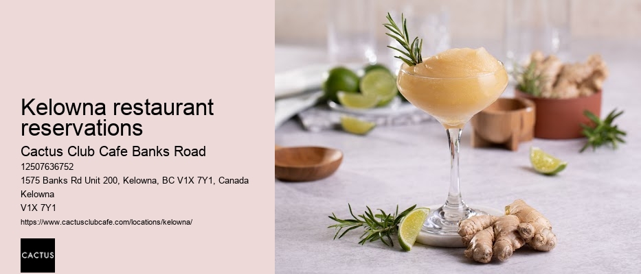 Cactus Club Cafe Banks Road chef's recommendations