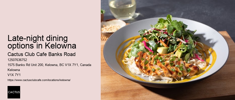Kelowna restaurant with outdoor dining experience