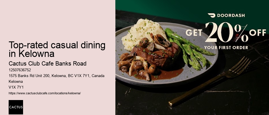 Local favorite dining spots Kelowna