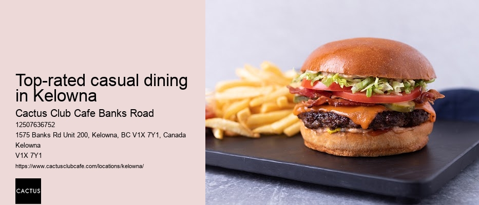 Kelowna restaurant with chef's table experiences