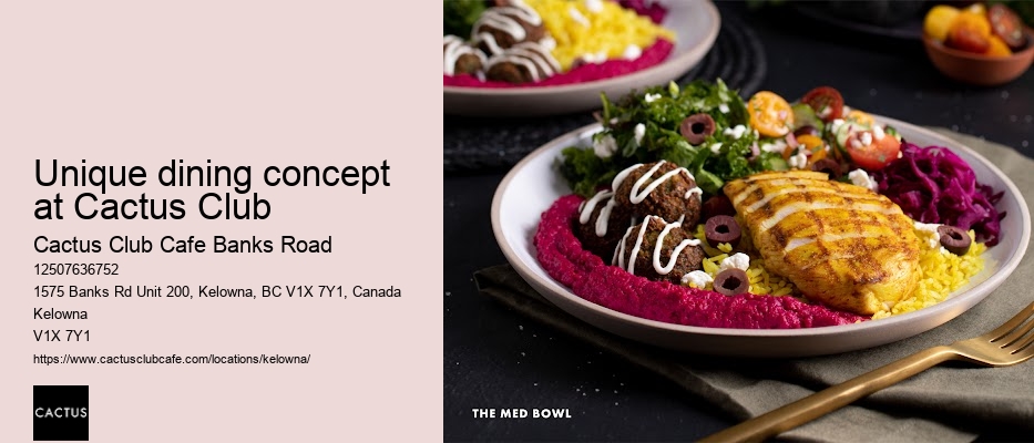 Kelowna restaurant with seasonal dessert menu