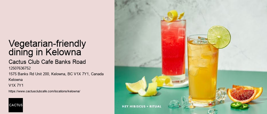 Signature cocktails in Kelowna